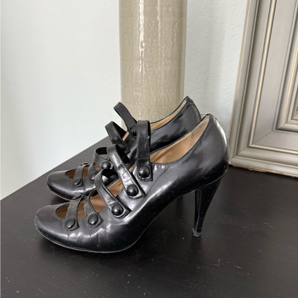 Emporio Armani 3 3/4” leather heels